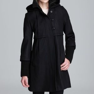 DKNY Empire Waist Wool Coat